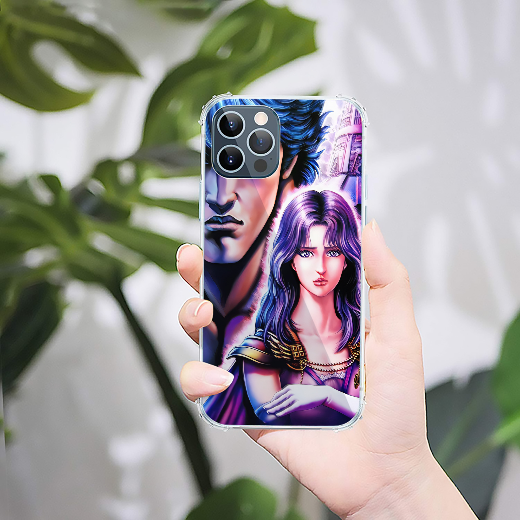（画像用） 北斗の拳 Fist of the North Star 【iPhone 12シリーズ対応】透明スマホケース（クリアソフトケース）
